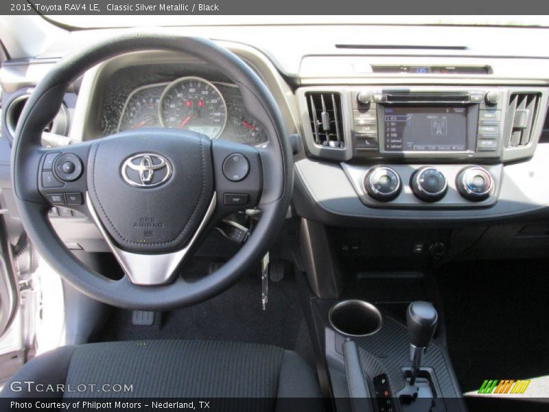 Classic Silver Metallic / Black 2015 Toyota RAV4 LE