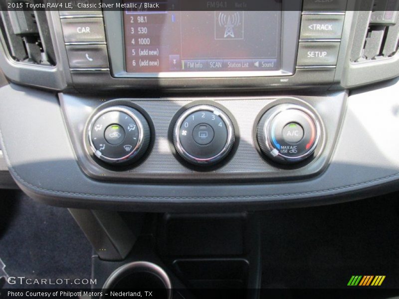 Classic Silver Metallic / Black 2015 Toyota RAV4 LE