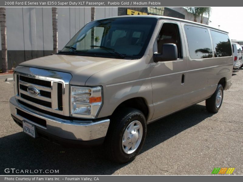Pueblo Gold / Medium Pebble 2008 Ford E Series Van E350 Super Duty XLT Passenger