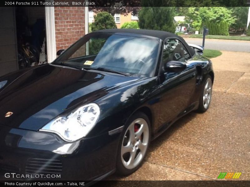 Black / Black 2004 Porsche 911 Turbo Cabriolet
