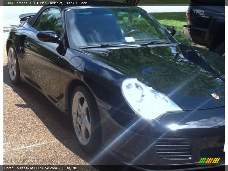 Black / Black 2004 Porsche 911 Turbo Cabriolet