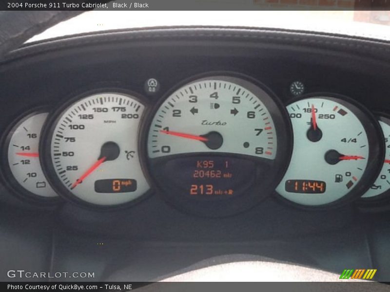 Black / Black 2004 Porsche 911 Turbo Cabriolet