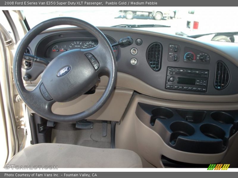Pueblo Gold / Medium Pebble 2008 Ford E Series Van E350 Super Duty XLT Passenger