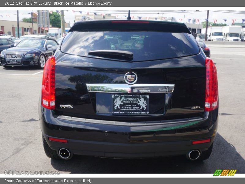 Black Ice Metallic / Ebony/Ebony 2012 Cadillac SRX Luxury