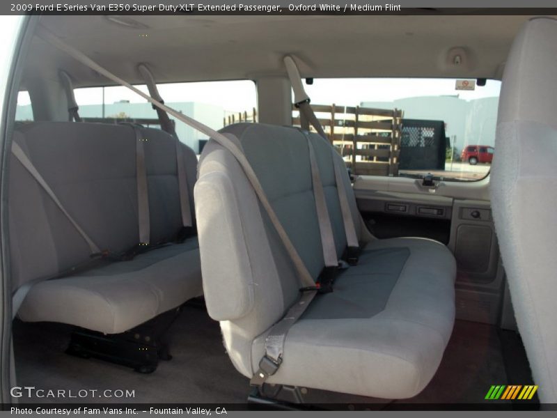 Oxford White / Medium Flint 2009 Ford E Series Van E350 Super Duty XLT Extended Passenger