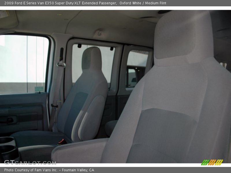 Oxford White / Medium Flint 2009 Ford E Series Van E350 Super Duty XLT Extended Passenger