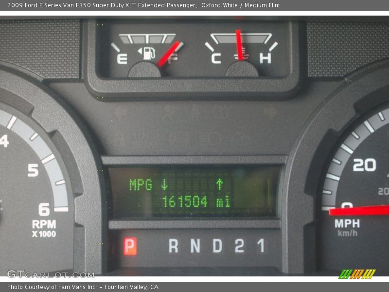Oxford White / Medium Flint 2009 Ford E Series Van E350 Super Duty XLT Extended Passenger