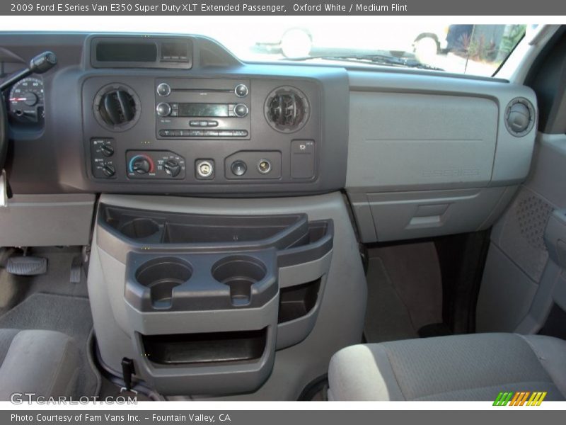 Oxford White / Medium Flint 2009 Ford E Series Van E350 Super Duty XLT Extended Passenger