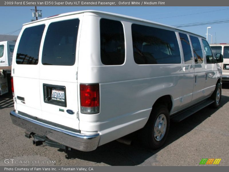 Oxford White / Medium Flint 2009 Ford E Series Van E350 Super Duty XLT Extended Passenger