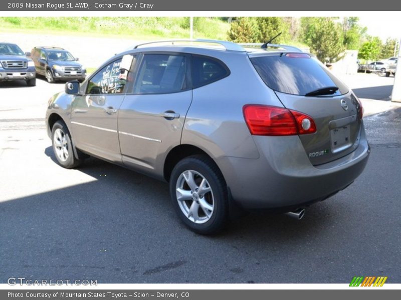 Gotham Gray / Gray 2009 Nissan Rogue SL AWD