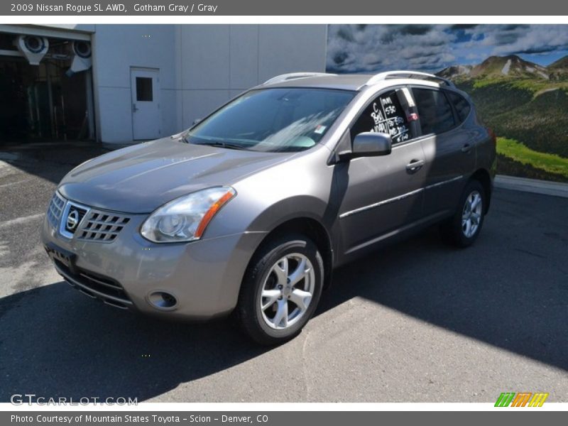 Gotham Gray / Gray 2009 Nissan Rogue SL AWD
