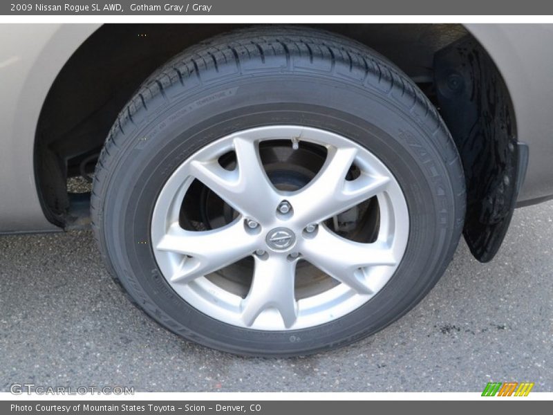 Gotham Gray / Gray 2009 Nissan Rogue SL AWD