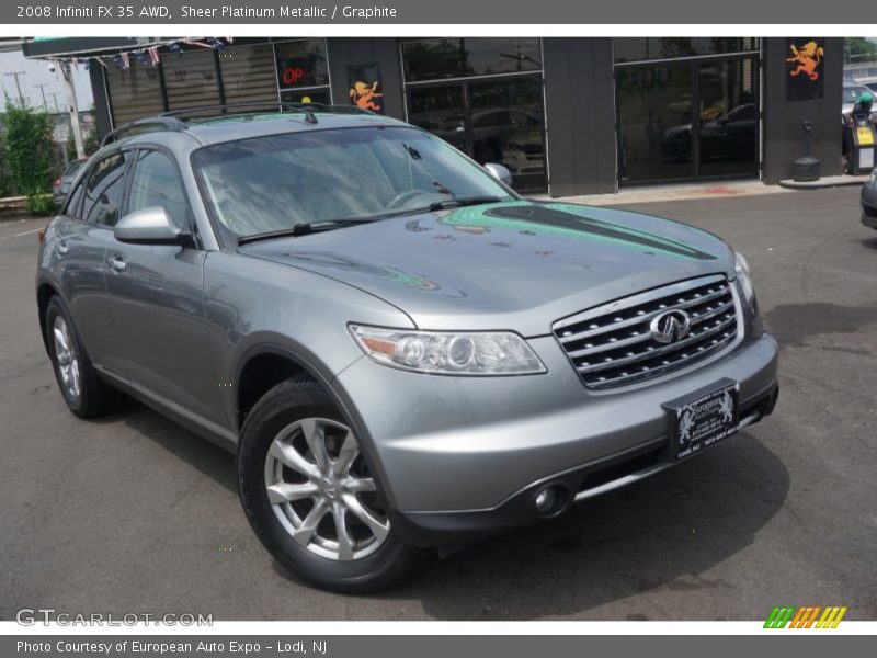 Sheer Platinum Metallic / Graphite 2008 Infiniti FX 35 AWD