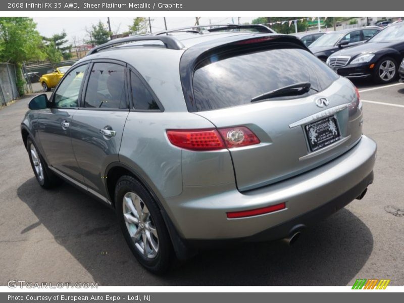 Sheer Platinum Metallic / Graphite 2008 Infiniti FX 35 AWD