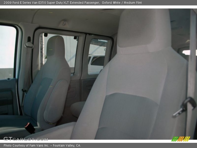 Oxford White / Medium Flint 2009 Ford E Series Van E350 Super Duty XLT Extended Passenger
