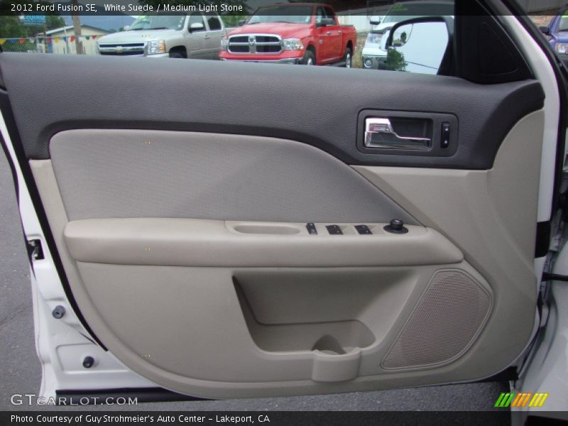 White Suede / Medium Light Stone 2012 Ford Fusion SE