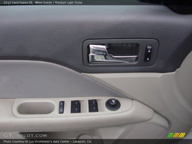 White Suede / Medium Light Stone 2012 Ford Fusion SE
