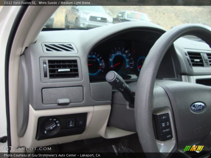 White Suede / Medium Light Stone 2012 Ford Fusion SE