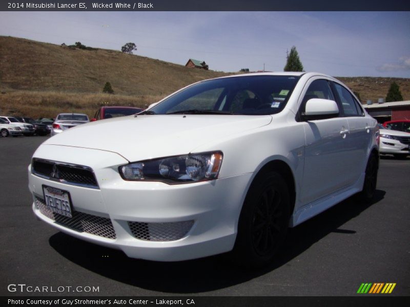 Wicked White / Black 2014 Mitsubishi Lancer ES