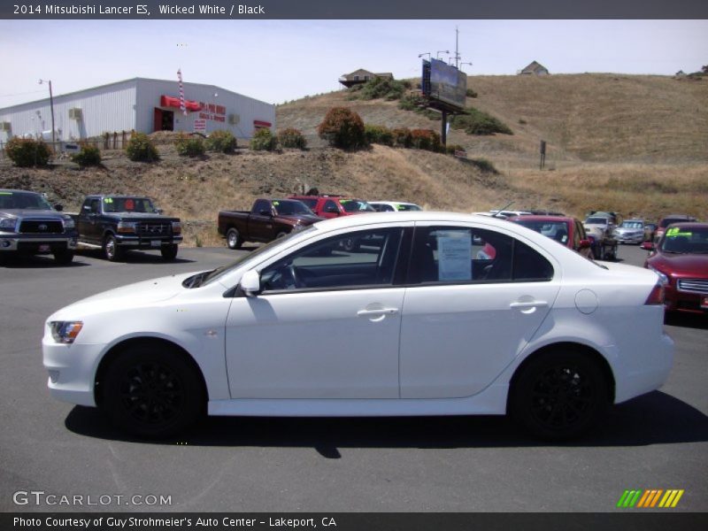 Wicked White / Black 2014 Mitsubishi Lancer ES