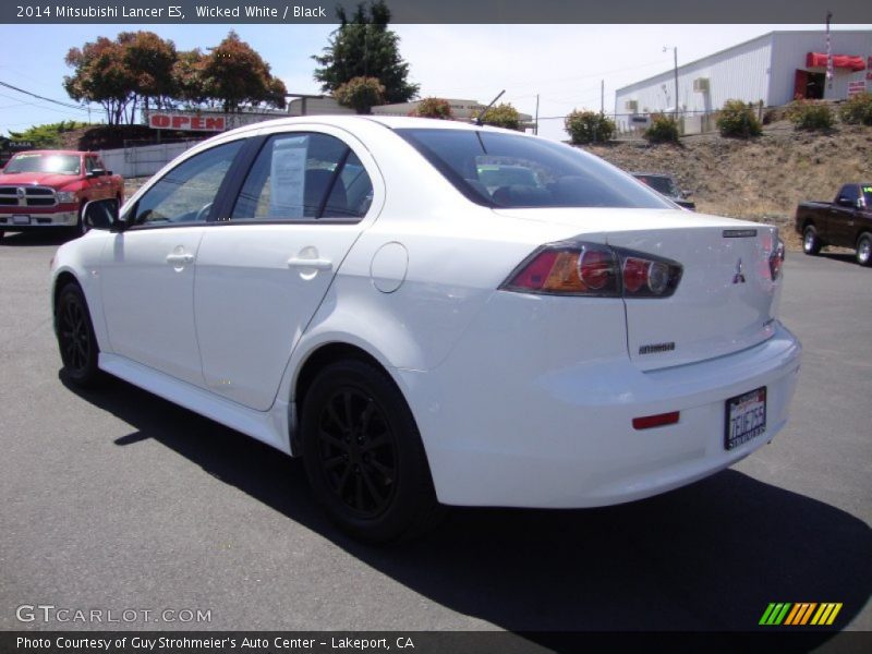Wicked White / Black 2014 Mitsubishi Lancer ES