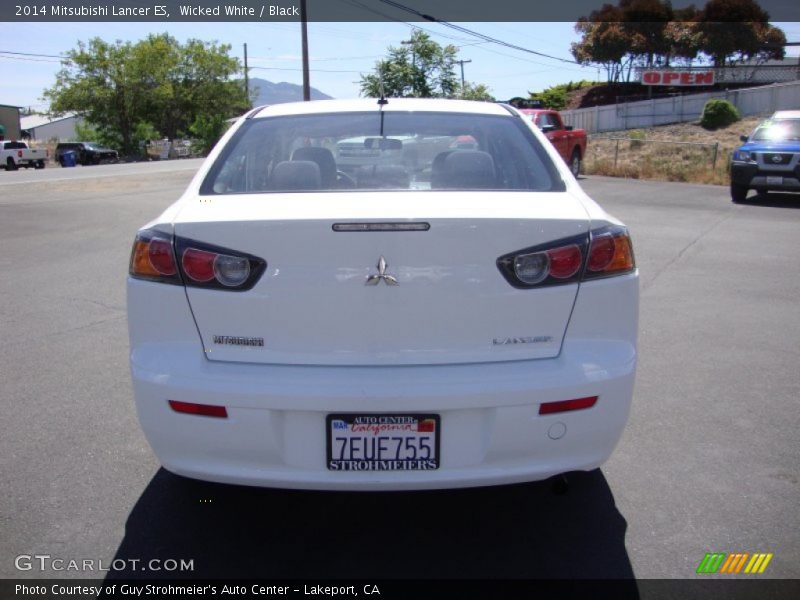 Wicked White / Black 2014 Mitsubishi Lancer ES