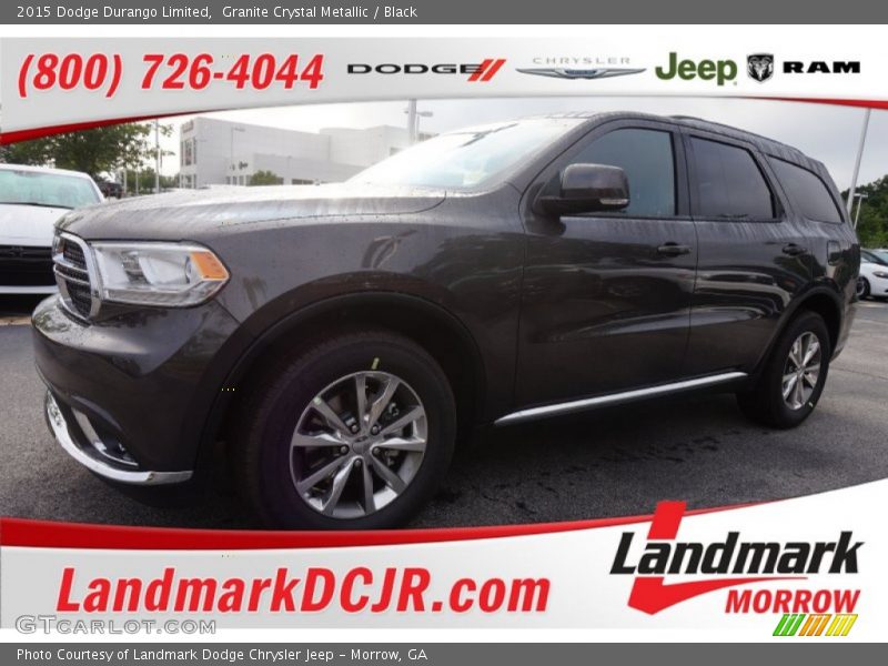 Granite Crystal Metallic / Black 2015 Dodge Durango Limited