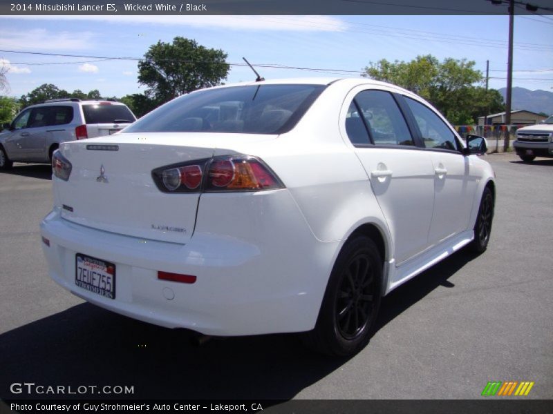 Wicked White / Black 2014 Mitsubishi Lancer ES