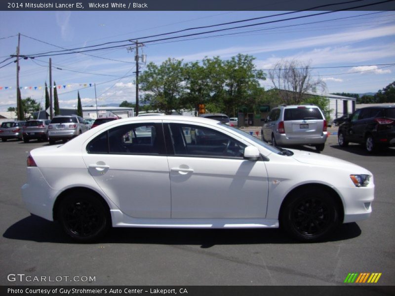 Wicked White / Black 2014 Mitsubishi Lancer ES