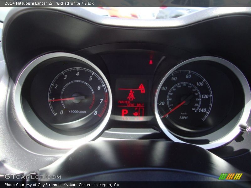 Wicked White / Black 2014 Mitsubishi Lancer ES