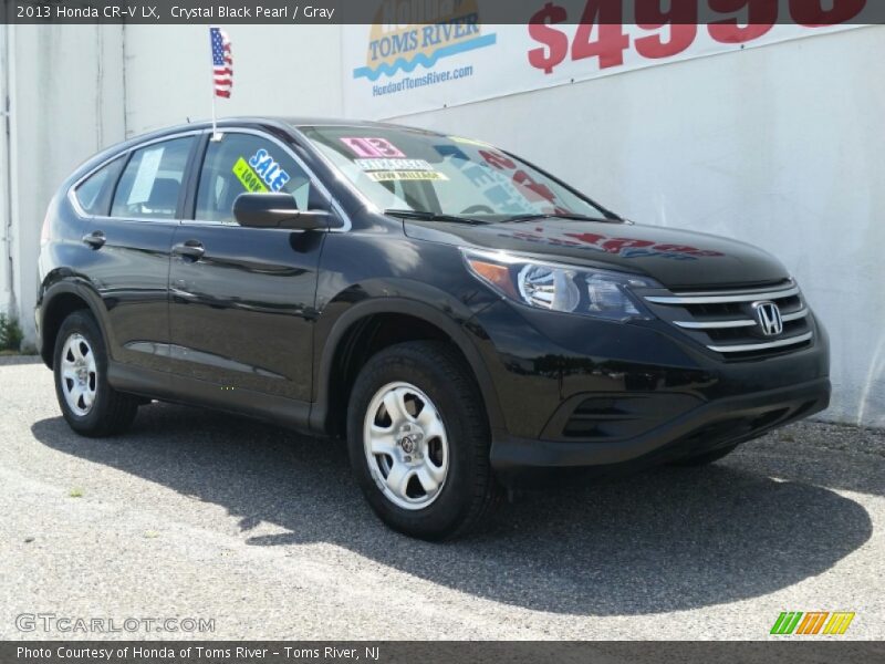 Crystal Black Pearl / Gray 2013 Honda CR-V LX