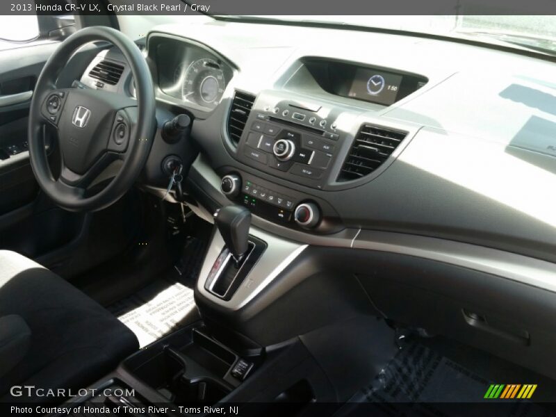 Crystal Black Pearl / Gray 2013 Honda CR-V LX
