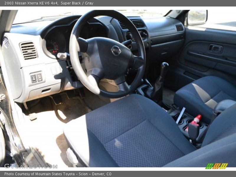Super Black / Gray 2003 Nissan Xterra XE V6 4x4