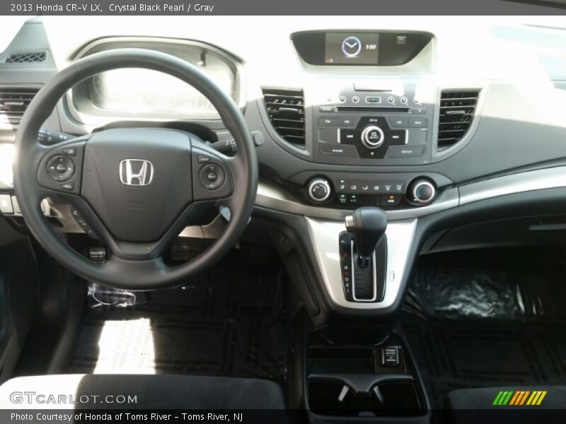 Crystal Black Pearl / Gray 2013 Honda CR-V LX