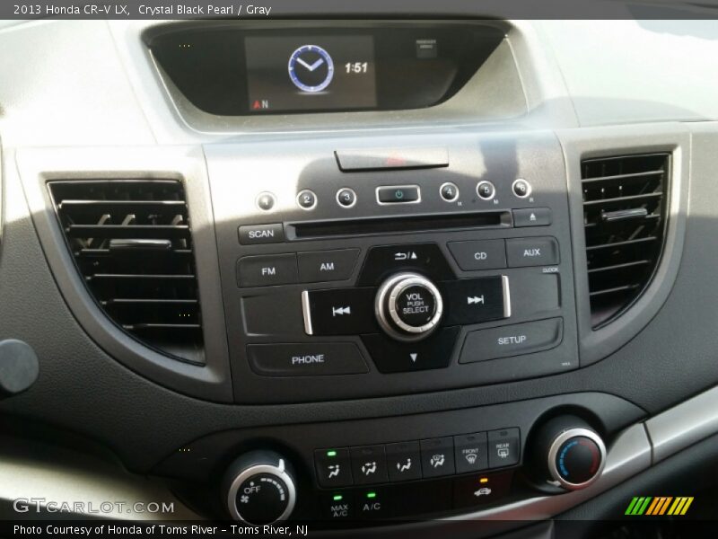 Crystal Black Pearl / Gray 2013 Honda CR-V LX