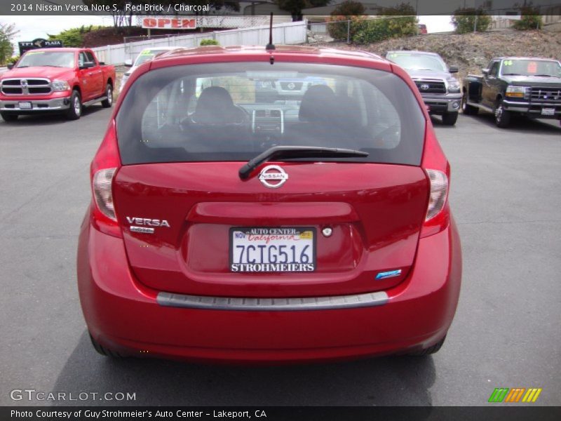 Red Brick / Charcoal 2014 Nissan Versa Note S
