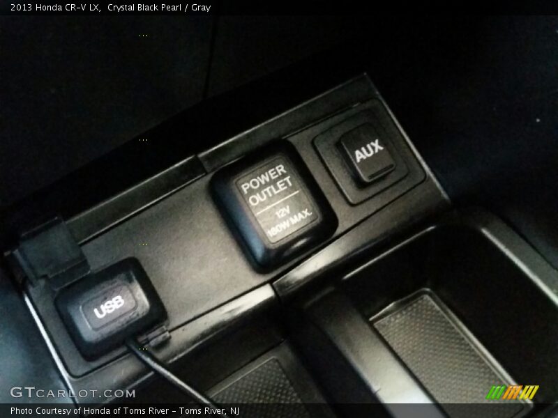 Crystal Black Pearl / Gray 2013 Honda CR-V LX