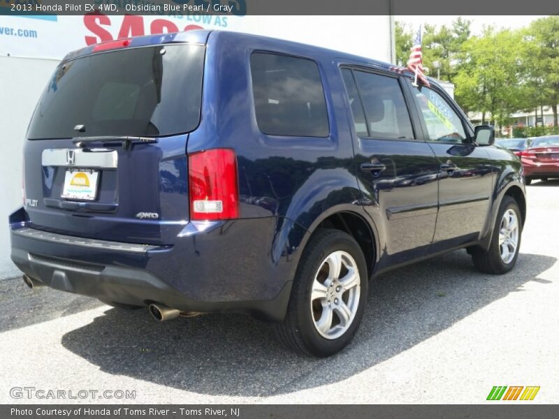 Obsidian Blue Pearl / Gray 2013 Honda Pilot EX 4WD