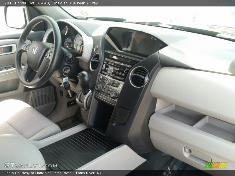 Obsidian Blue Pearl / Gray 2013 Honda Pilot EX 4WD