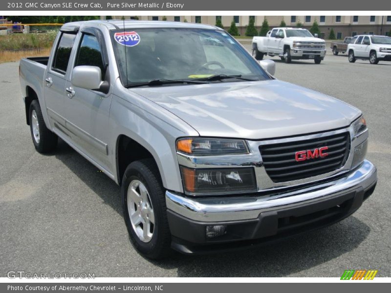 Pure Silver Metallic / Ebony 2012 GMC Canyon SLE Crew Cab