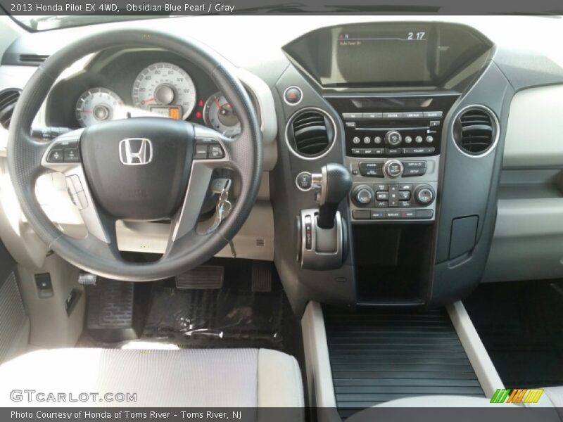 Obsidian Blue Pearl / Gray 2013 Honda Pilot EX 4WD