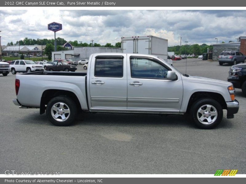 Pure Silver Metallic / Ebony 2012 GMC Canyon SLE Crew Cab