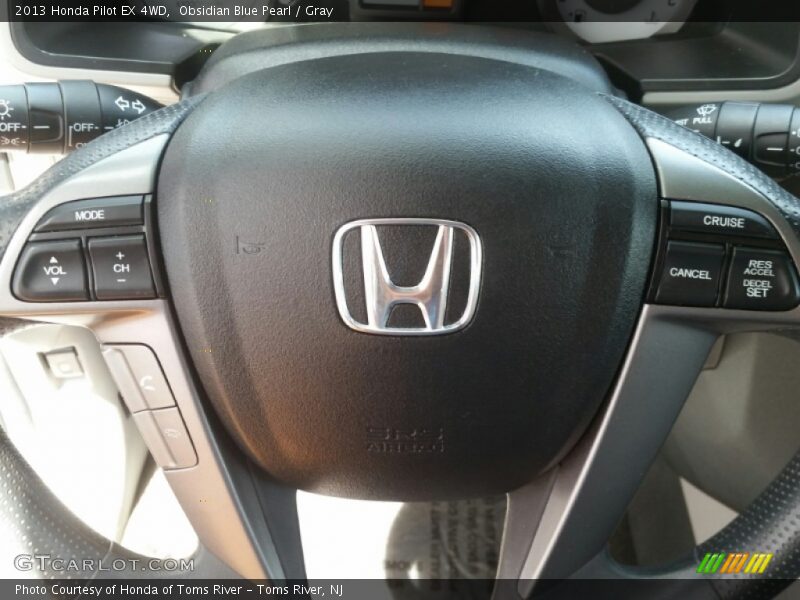 Obsidian Blue Pearl / Gray 2013 Honda Pilot EX 4WD