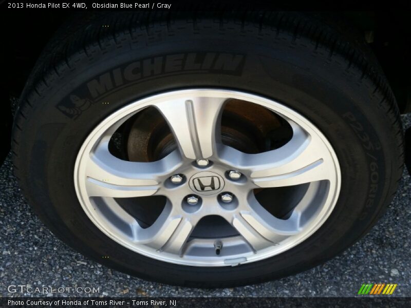 Obsidian Blue Pearl / Gray 2013 Honda Pilot EX 4WD