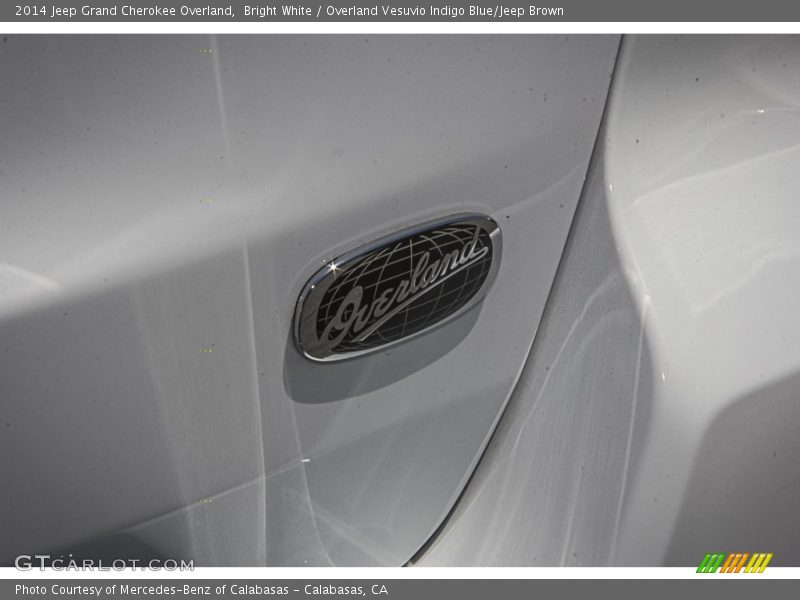 Bright White / Overland Vesuvio Indigo Blue/Jeep Brown 2014 Jeep Grand Cherokee Overland