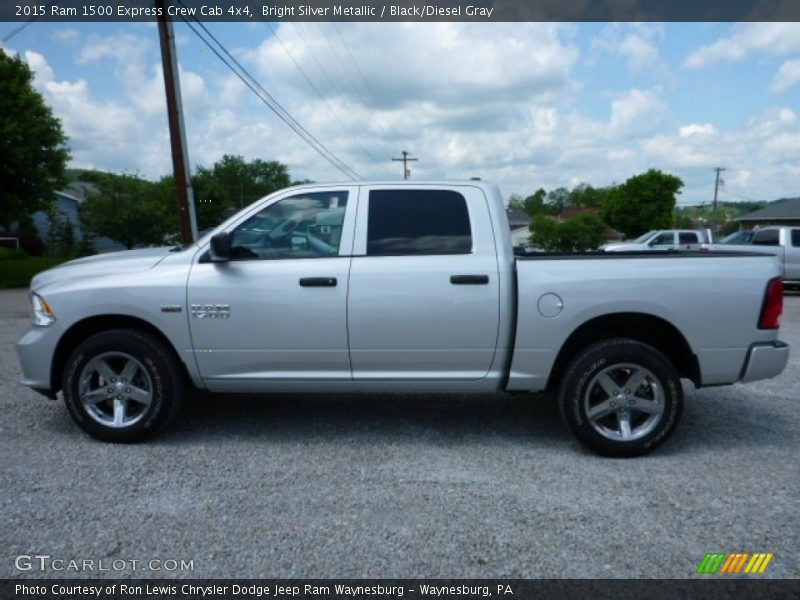 Bright Silver Metallic / Black/Diesel Gray 2015 Ram 1500 Express Crew Cab 4x4