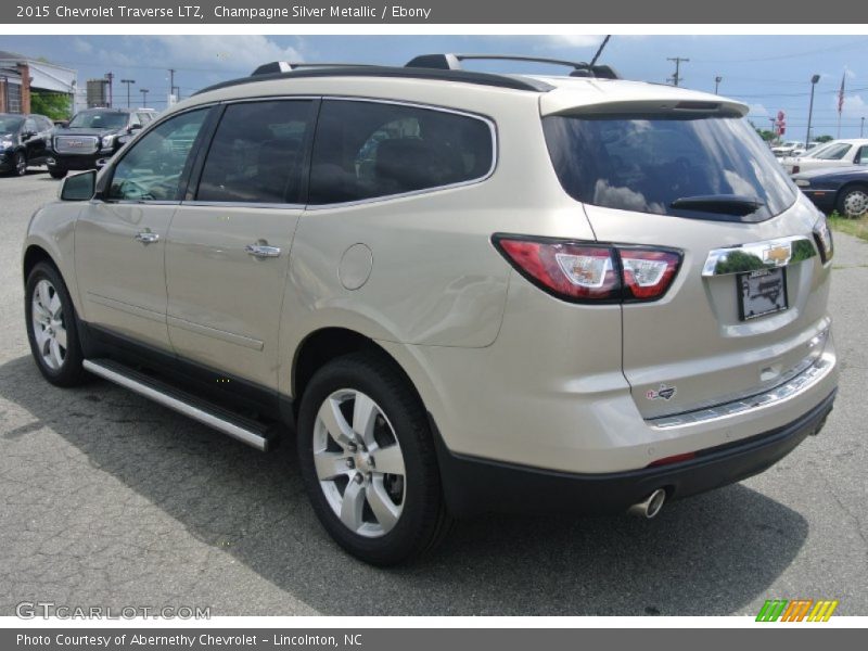 Champagne Silver Metallic / Ebony 2015 Chevrolet Traverse LTZ