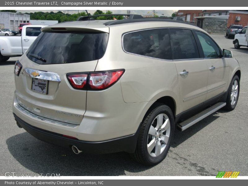Champagne Silver Metallic / Ebony 2015 Chevrolet Traverse LTZ