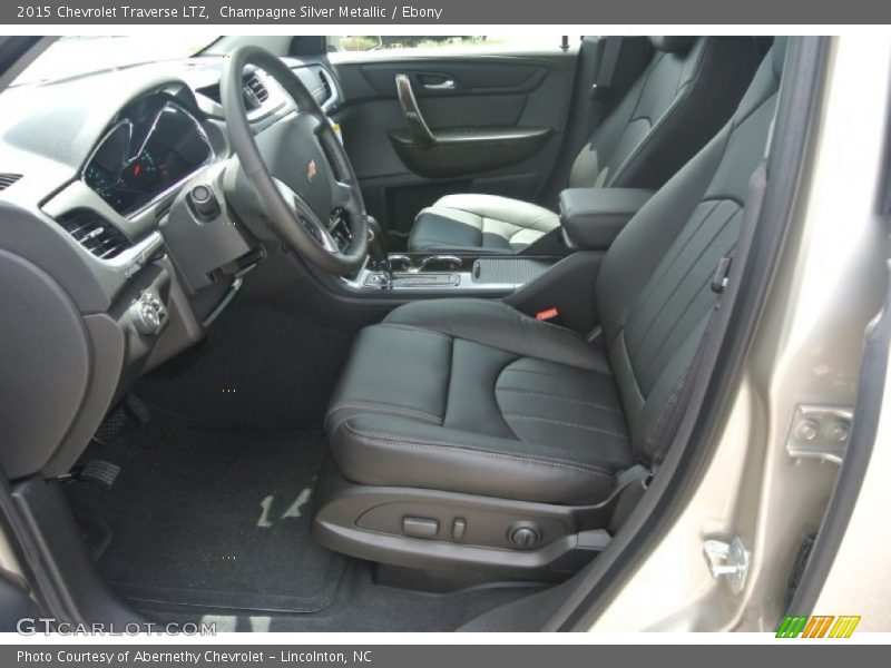 Champagne Silver Metallic / Ebony 2015 Chevrolet Traverse LTZ