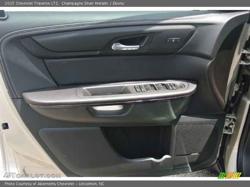 Champagne Silver Metallic / Ebony 2015 Chevrolet Traverse LTZ
